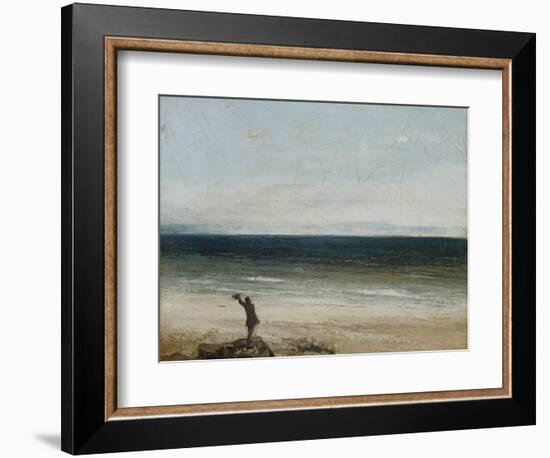 The Seashore at Palavas, 1854-Gustave Courbet-Framed Giclee Print