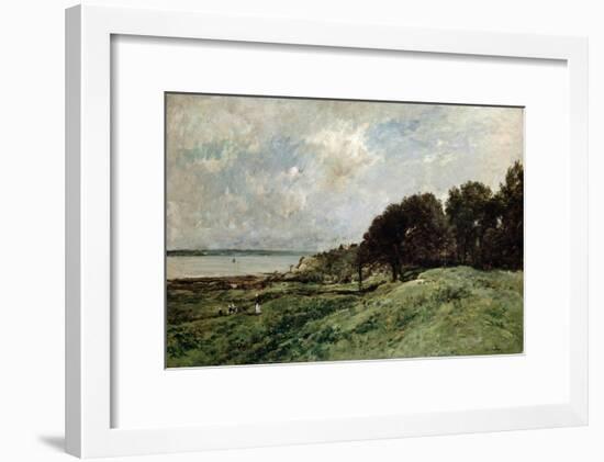 The Seashore Near Villerville, 1875-Charles François Daubigny-Framed Giclee Print