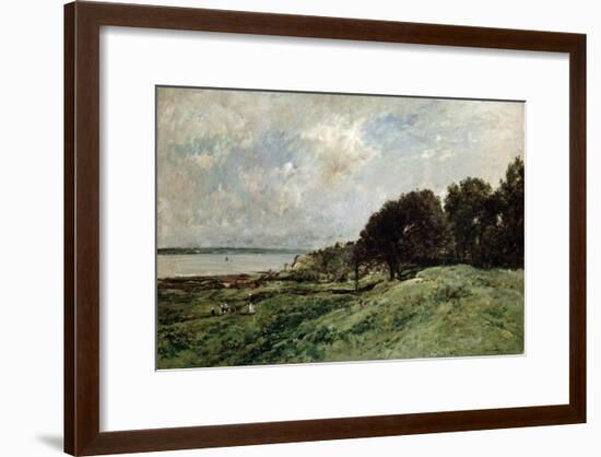 The Seashore Near Villerville, 1875-Charles François Daubigny-Framed Giclee Print