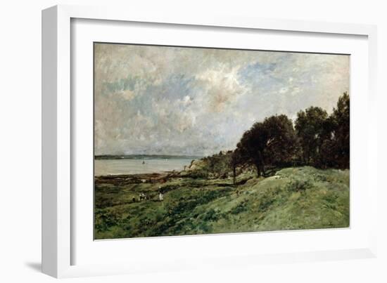 The Seashore Near Villerville, 1875-Charles François Daubigny-Framed Giclee Print