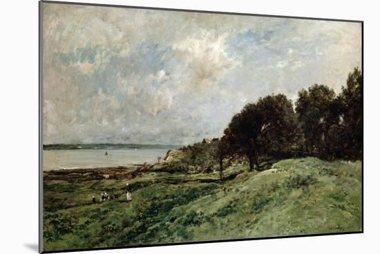 The Seashore Near Villerville, 1875-Charles François Daubigny-Mounted Giclee Print