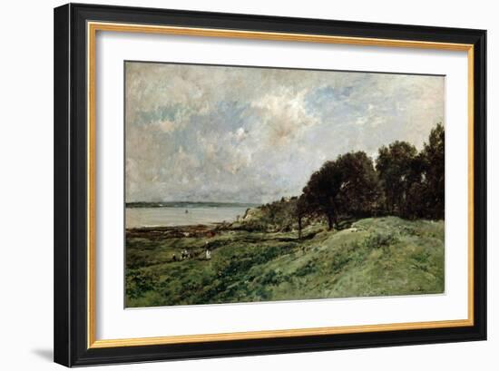 The Seashore Near Villerville, 1875-Charles François Daubigny-Framed Giclee Print