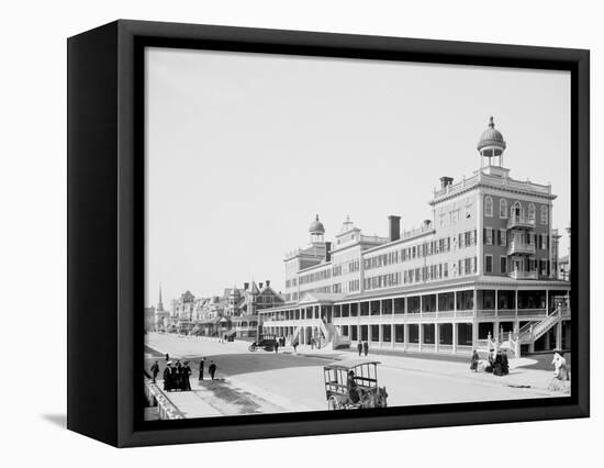 The Seaside, Atlantic City, N.J.-null-Framed Stretched Canvas