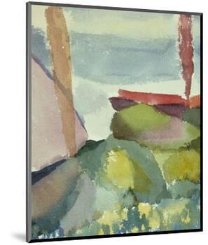 The Seaside in the Rain; See Ufer Bei Regen-Paul Klee-Mounted Premium Giclee Print