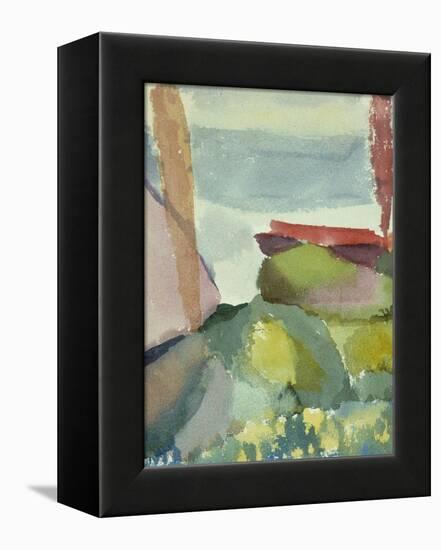 The Seaside in the Rain; See Ufer Bei Regen-Paul Klee-Framed Premier Image Canvas