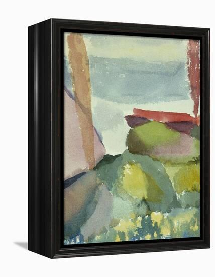 The Seaside in the Rain; See Ufer Bei Regen-Paul Klee-Framed Premier Image Canvas
