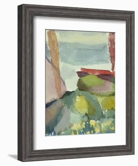 The Seaside in the Rain; See Ufer Bei Regen-Paul Klee-Framed Giclee Print