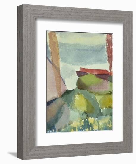 The Seaside in the Rain; See Ufer Bei Regen-Paul Klee-Framed Giclee Print