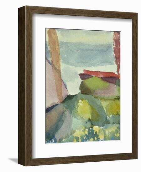 The Seaside in the Rain; See Ufer Bei Regen-Paul Klee-Framed Giclee Print