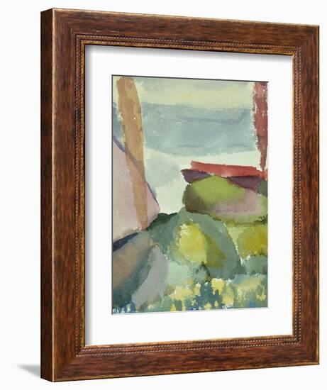 The Seaside in the Rain; See Ufer Bei Regen-Paul Klee-Framed Giclee Print