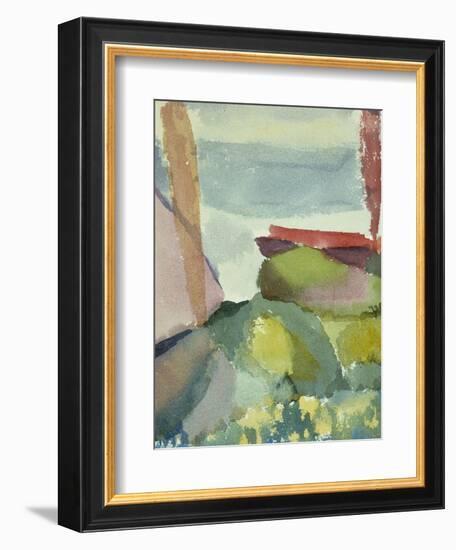 The Seaside in the Rain; See Ufer Bei Regen-Paul Klee-Framed Giclee Print