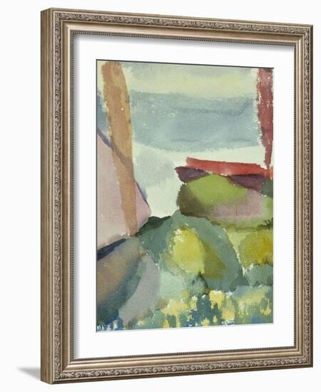 The Seaside in the Rain; See Ufer Bei Regen-Paul Klee-Framed Giclee Print