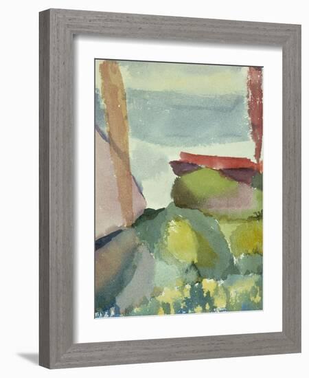 The Seaside in the Rain; See Ufer Bei Regen-Paul Klee-Framed Giclee Print