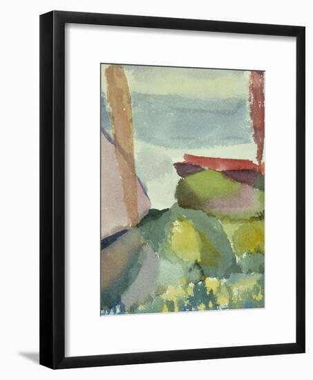 The Seaside in the Rain; See Ufer Bei Regen-Paul Klee-Framed Giclee Print