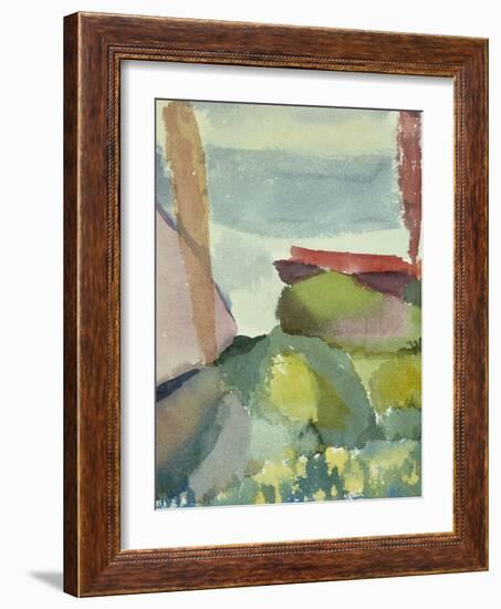 The Seaside in the Rain; See Ufer Bei Regen-Paul Klee-Framed Giclee Print