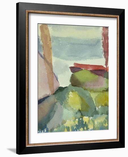 The Seaside in the Rain; See Ufer Bei Regen-Paul Klee-Framed Giclee Print