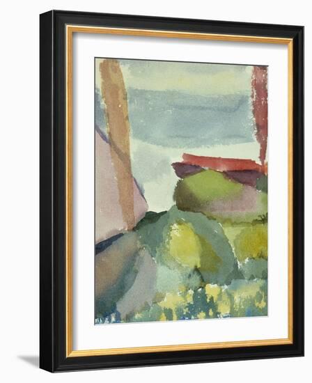 The Seaside in the Rain; See Ufer Bei Regen-Paul Klee-Framed Giclee Print