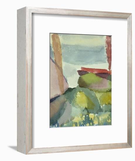 The Seaside in the Rain; See Ufer Bei Regen-Paul Klee-Framed Premium Giclee Print