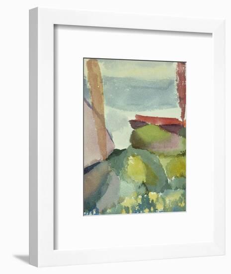 The Seaside in the Rain; See Ufer Bei Regen-Paul Klee-Framed Premium Giclee Print