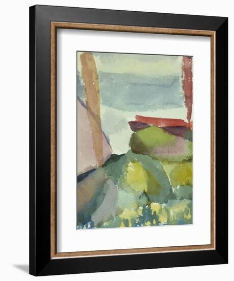 The Seaside in the Rain; See Ufer Bei Regen-Paul Klee-Framed Premium Giclee Print