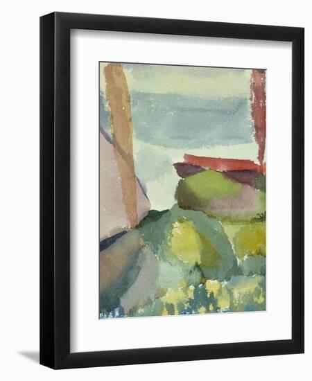 The Seaside in the Rain; See Ufer Bei Regen-Paul Klee-Framed Premium Giclee Print