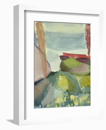 The Seaside in the Rain; See Ufer Bei Regen-Paul Klee-Framed Premium Giclee Print