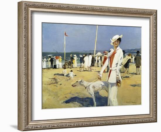 The Seaside-Francois Flameng-Framed Giclee Print