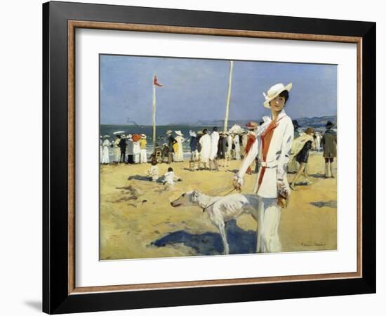 The Seaside-Francois Flameng-Framed Giclee Print