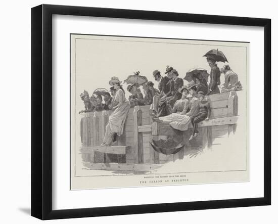 The Season at Brighton-Robert Barnes-Framed Giclee Print