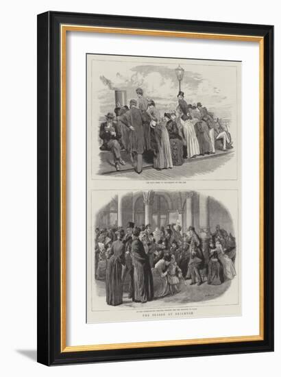 The Season at Brighton-Robert Barnes-Framed Giclee Print