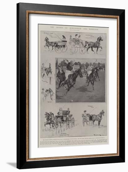 The Season at Hurlingham and Ranelagh-Ralph Cleaver-Framed Giclee Print