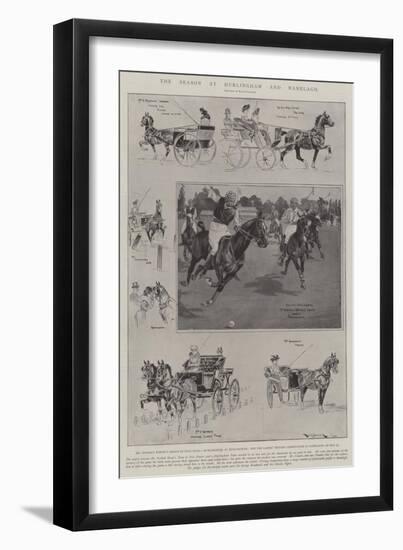 The Season at Hurlingham and Ranelagh-Ralph Cleaver-Framed Giclee Print