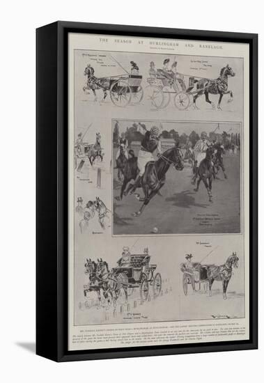 The Season at Hurlingham and Ranelagh-Ralph Cleaver-Framed Premier Image Canvas