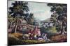 The Season of Joy, Childhood, 1868-Currier & Ives-Mounted Giclee Print