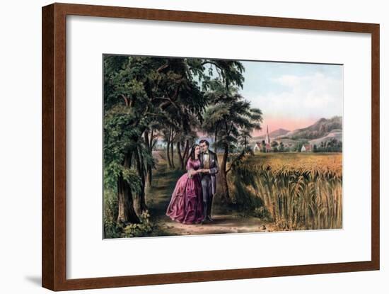 The Season of Love, Youth, 1868-Currier & Ives-Framed Giclee Print