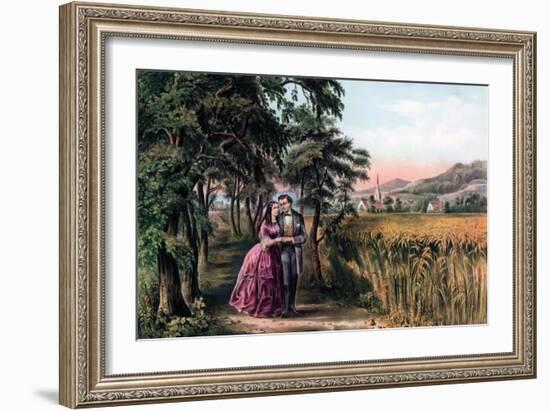 The Season of Love, Youth, 1868-Currier & Ives-Framed Giclee Print