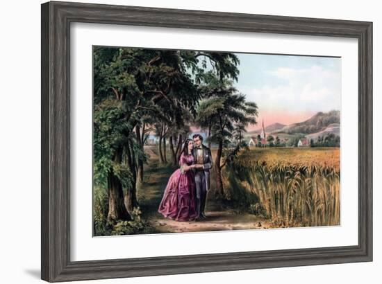 The Season of Love, Youth, 1868-Currier & Ives-Framed Giclee Print