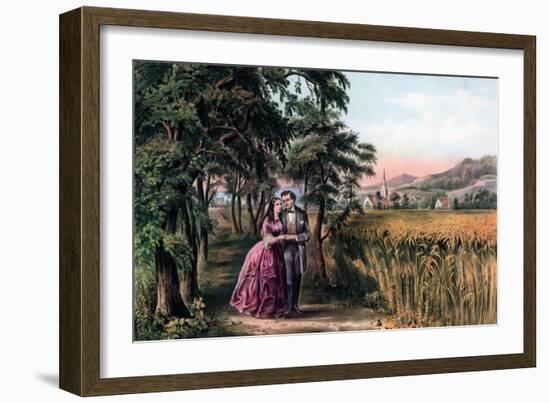 The Season of Love, Youth, 1868-Currier & Ives-Framed Giclee Print