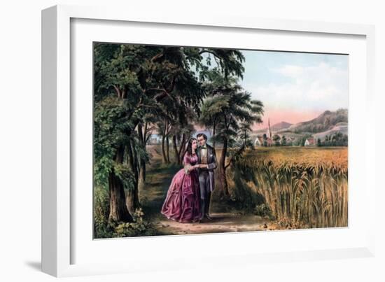 The Season of Love, Youth, 1868-Currier & Ives-Framed Giclee Print