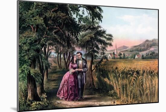 The Season of Love, Youth, 1868-Currier & Ives-Mounted Giclee Print