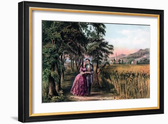 The Season of Love, Youth, 1868-Currier & Ives-Framed Giclee Print