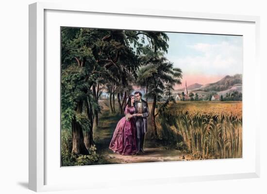 The Season of Love, Youth, 1868-Currier & Ives-Framed Giclee Print