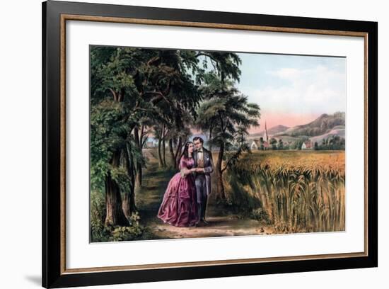 The Season of Love, Youth, 1868-Currier & Ives-Framed Giclee Print