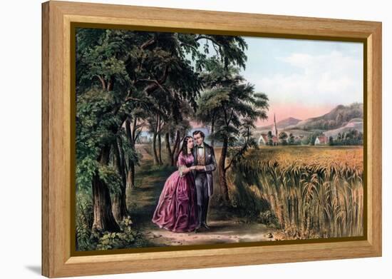 The Season of Love, Youth, 1868-Currier & Ives-Framed Premier Image Canvas