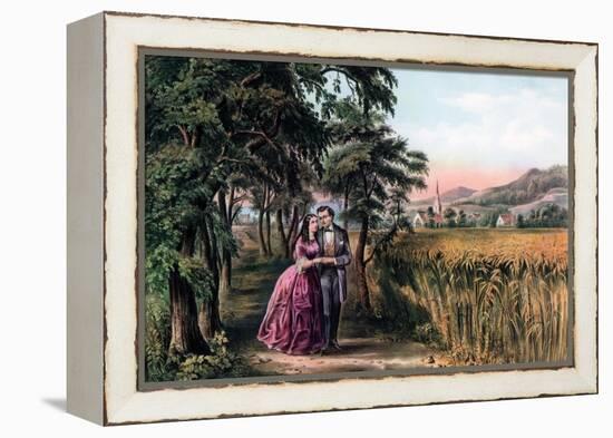 The Season of Love, Youth, 1868-Currier & Ives-Framed Premier Image Canvas