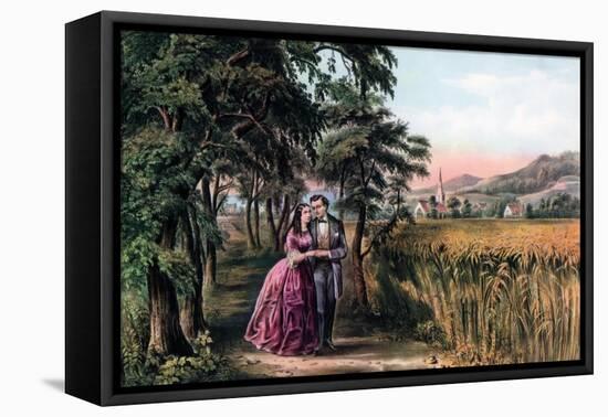 The Season of Love, Youth, 1868-Currier & Ives-Framed Premier Image Canvas