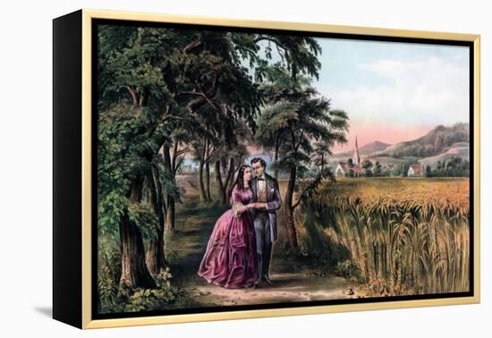 The Season of Love, Youth, 1868-Currier & Ives-Framed Premier Image Canvas