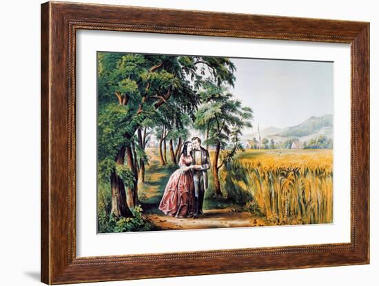 The Season Of Love-Currier & Ives-Framed Giclee Print