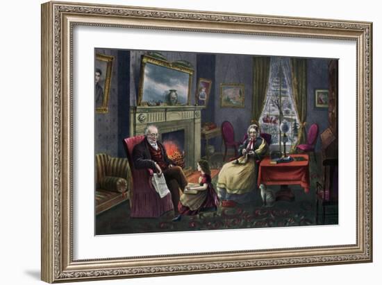 The Season of Rest, Old Age, 1868-Currier & Ives-Framed Giclee Print