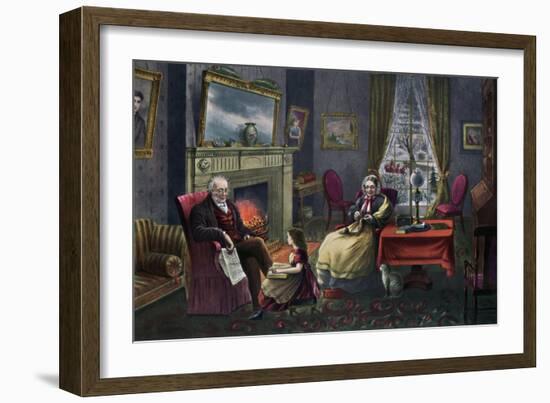 The Season of Rest, Old Age, 1868-Currier & Ives-Framed Giclee Print